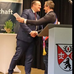 Begrüßung Bürgermeister Oberzent und Trévignin