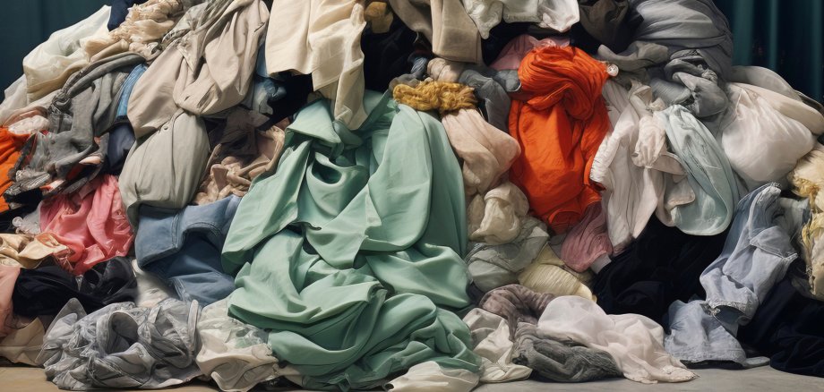Bunt gemischte Kleideransammlung