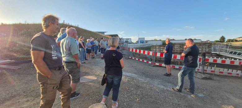 Löschwasserzisterne Zieglersfeld Baubegehung Löschwasserzisterne Zieglersfeld