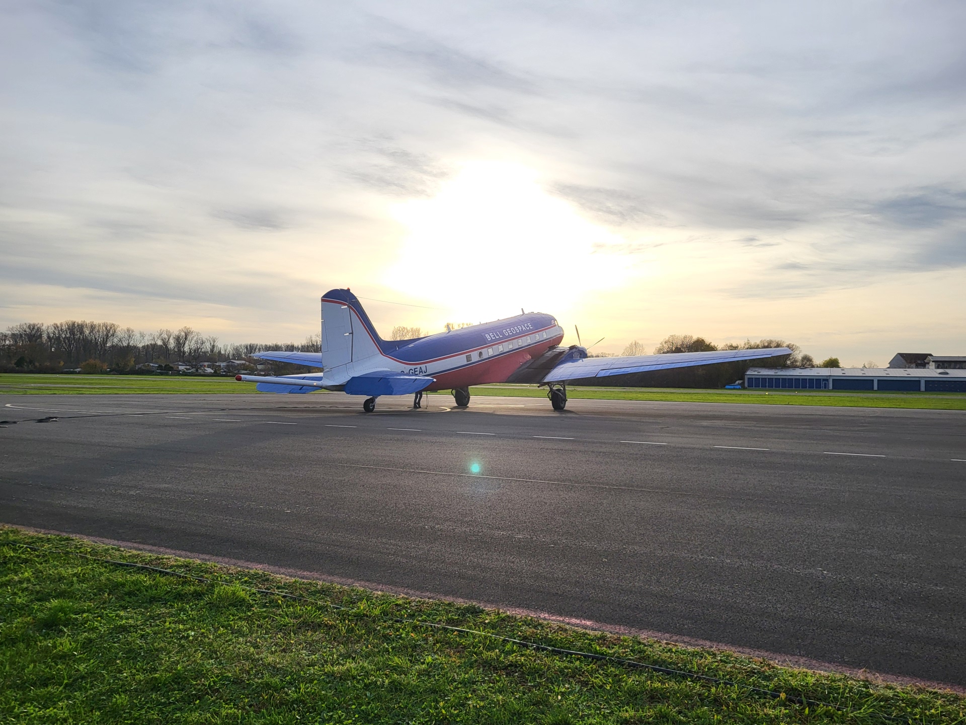 Ansicht Messflugzeug