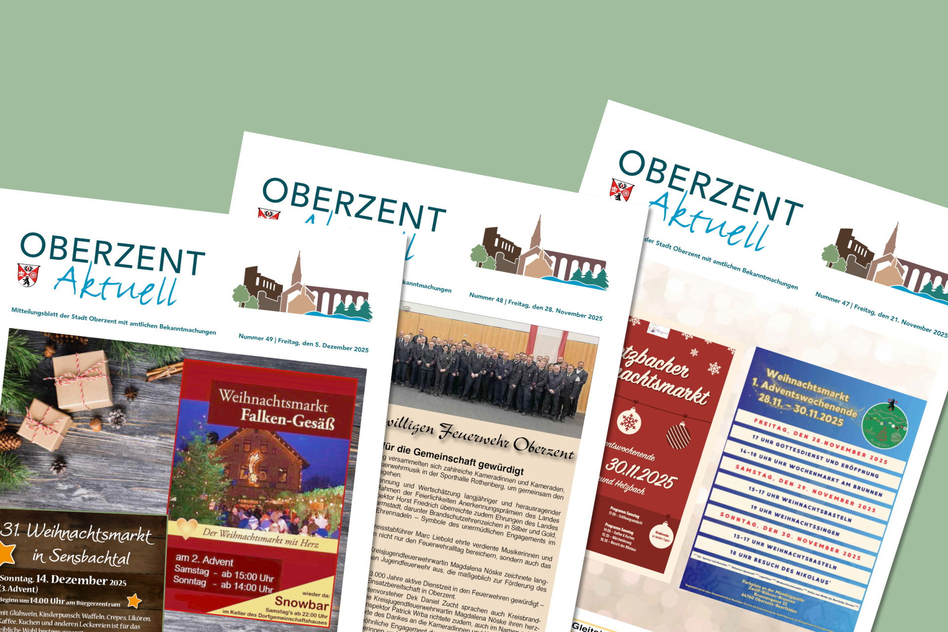 Grafik mit Wochenblatt Oberzent aktuell