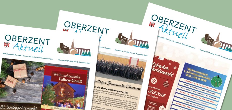 Grafik mit Wochenblatt Oberzent aktuell