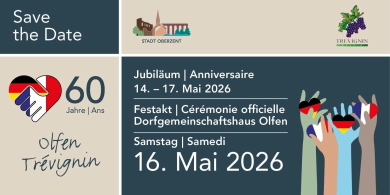 Grafik Save the Date Jubiläumsveranstaltung 16.05.2026