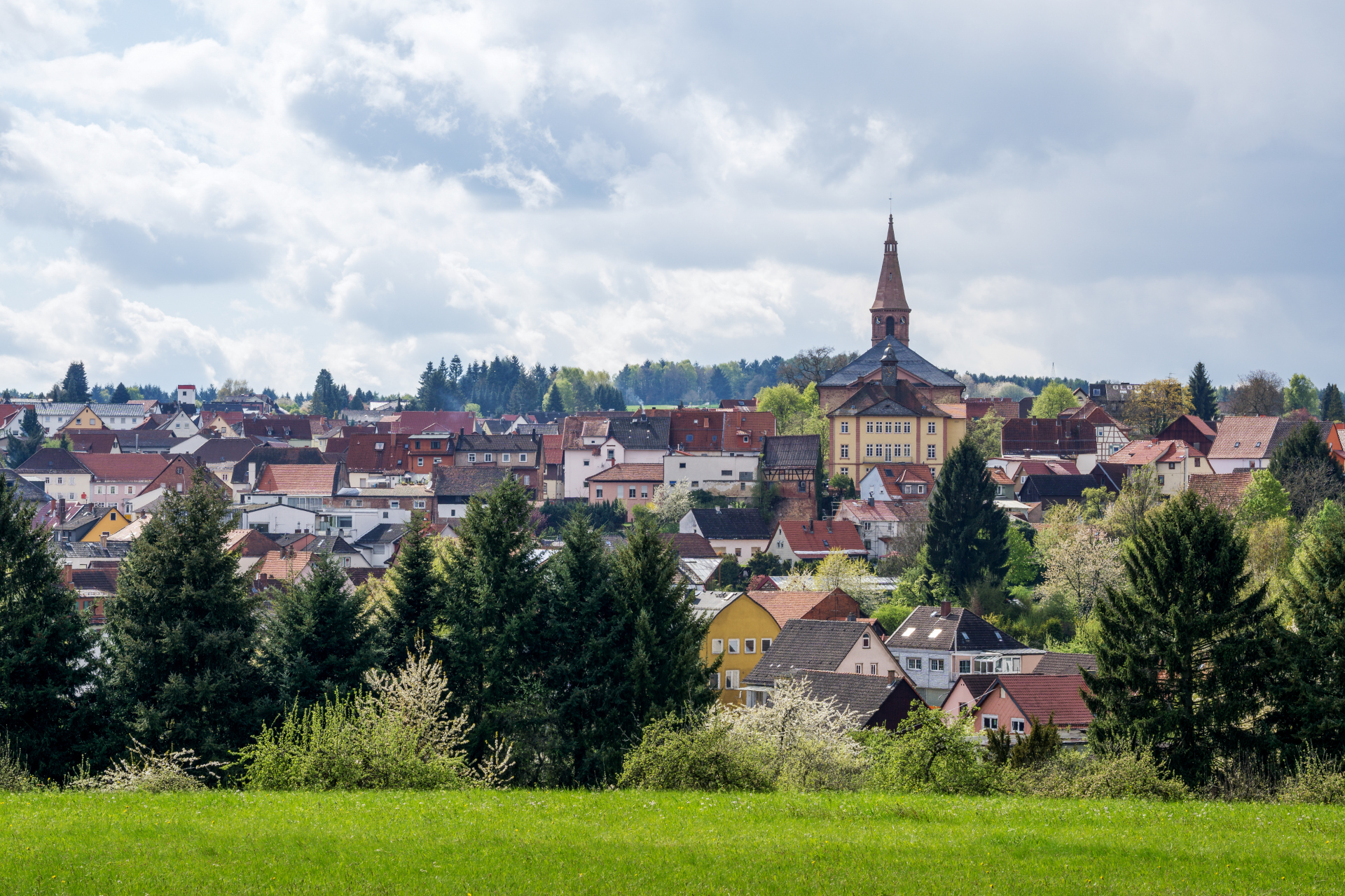 Blick auf Beerfelden