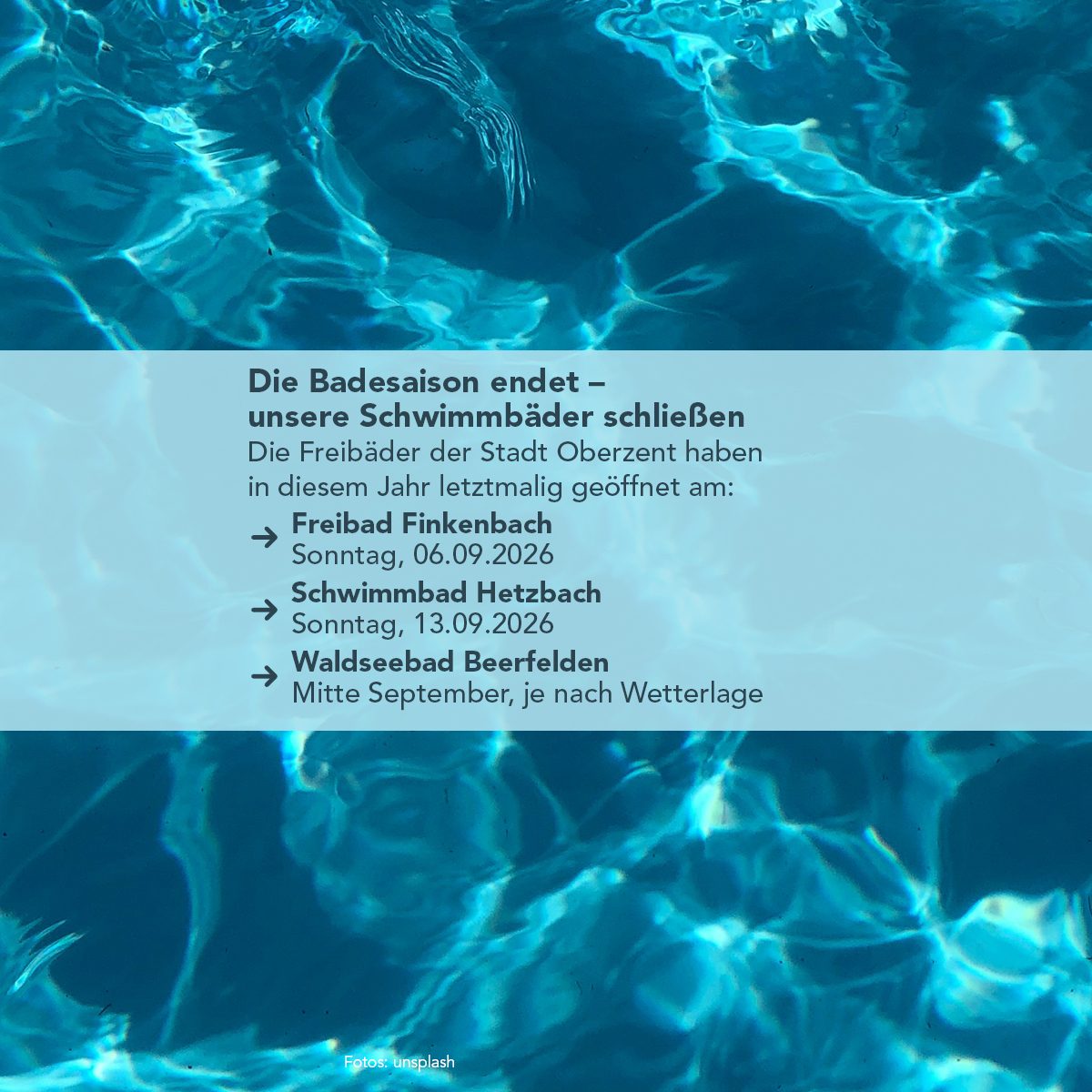 Grafik mit Hinweis auf die Öffnungszeiten