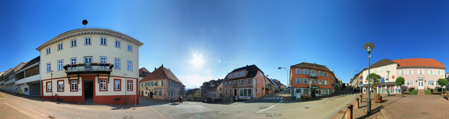 Rundumblick Metzkeil im Stadtteil Beerfelden