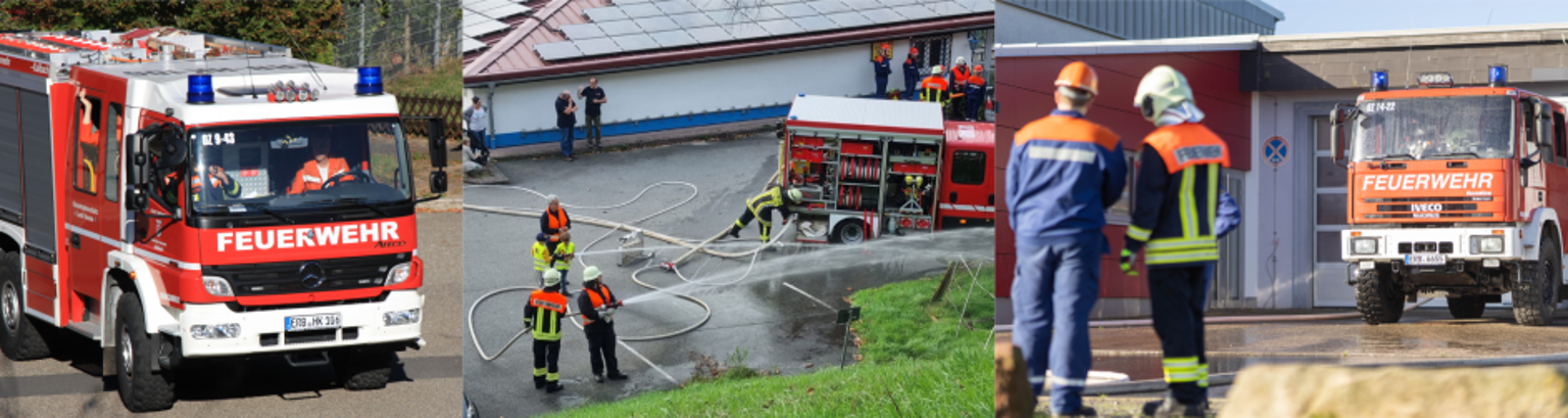 Verschiedene Motive mit Feuerwehrleuten