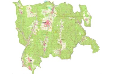 Landkarte der Stadt Oberzent