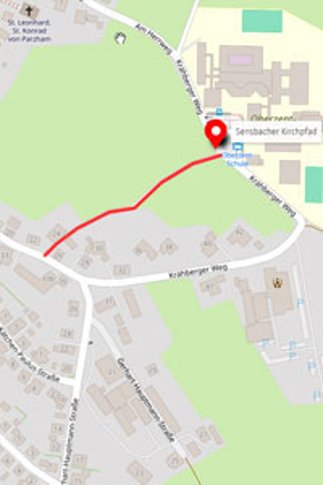 Übersichtskarte Sensbacher Kirchpfad