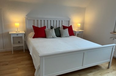 Ferienhaus Hygge Schlafzimmer