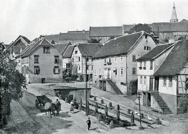 Die Mümlingquelle in Beerfelden, vor 1930