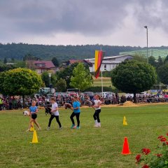 Kinder beim Hobby Horsing