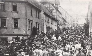 historisches Bild der Viehgasse 1919