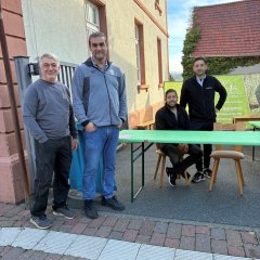 Stand der muslimischen Gemeinde