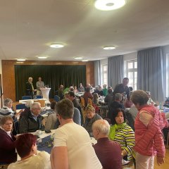 Blick in den Raum der Cafeteria